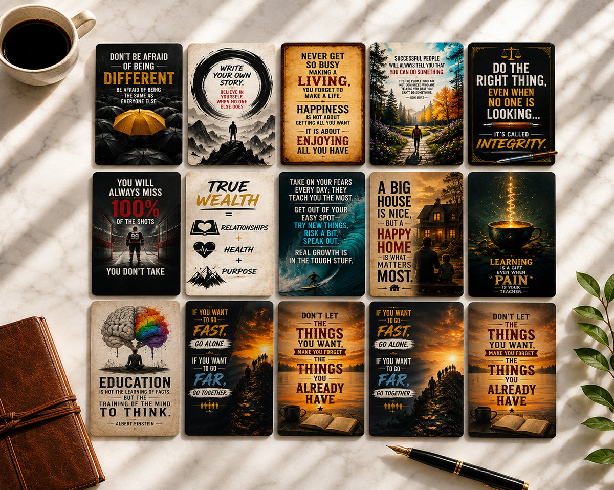 52 Inspirational Wisdom & Life Lesson Cards
